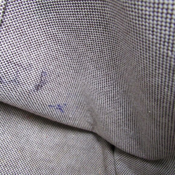 Dooney And Bourke Handbag Double Pocket Bag Denim & Chocolate Leather Handles - Picture 10 of 12